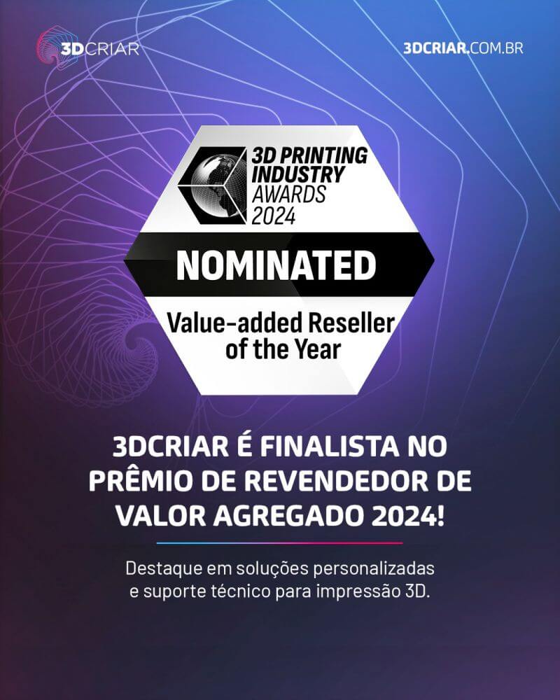 3DCRIAR é Finalista no 3D Printing Industry Awards 2024!
